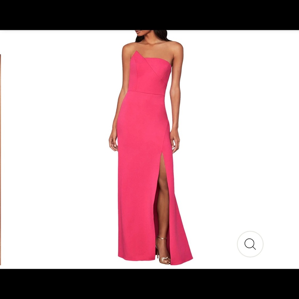 WOMENS STRAPLESS SLIT FORMAL DRESS SIZE 14 10 AND 2
